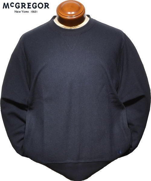 【ネイビー XL】 マクレガートレーナーメンズ111714602スウェットクルーネックトレーナーウェットシャツ春・夏・秋にオススメMcGREGOR拍卖