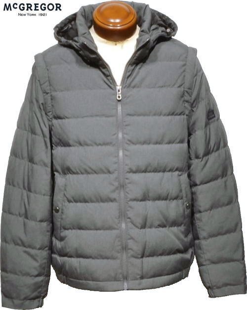【グレー L】 マックレガー 2WAYダウンジャケット メンズ 111133602 ダウンジャケット ダウンジャンバー ダウンブルゾン ダウンベスト拍卖