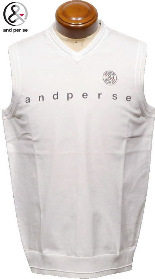 【オフホワイト L】 アンパシー ベスト メンズ AMS2004A1 家庭洗濯可 ストレッチ 軽量 アンパシー ニットベスト ジレ拍卖