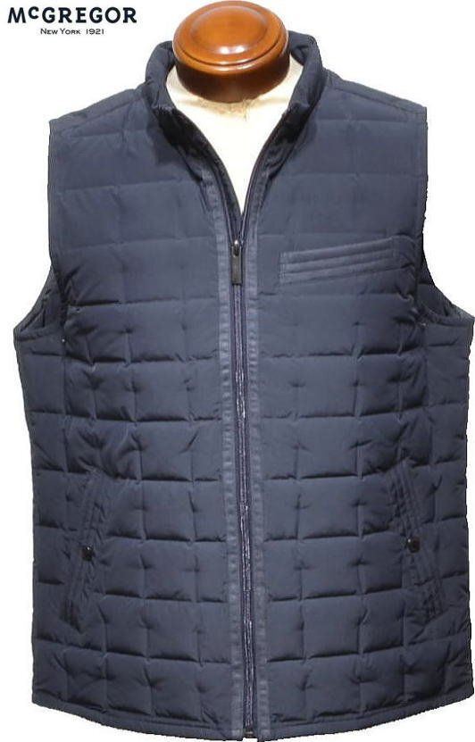 【ネイビー M】 マクレガー メンズ ステッチレスダウンベスト 111104602 防寒 ダウンベスト ダウンアウターベスト ベスト ジレ McGREGOR拍卖