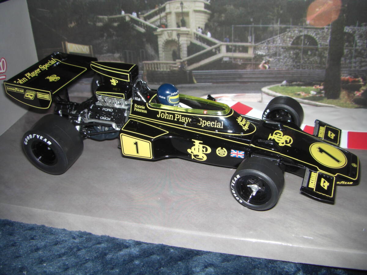 ★1/18スケール F-1★ロータス72E 1974年 JPSカラー☆R.ピーターソン モナコGP優勝◇カルツォ Quartzo ダイキャストモデル No.18290拍卖