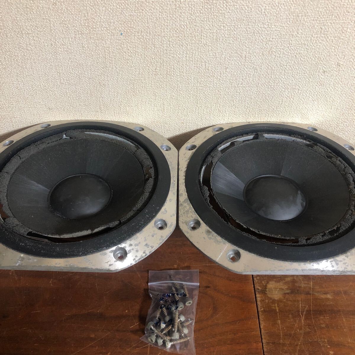 冒険価格!KENWOOD ROXY DG7 スピーカー S-DG7 3way ブックシェルフ ウーファー ペア 専用ネジ付き  音出しOK!拍卖