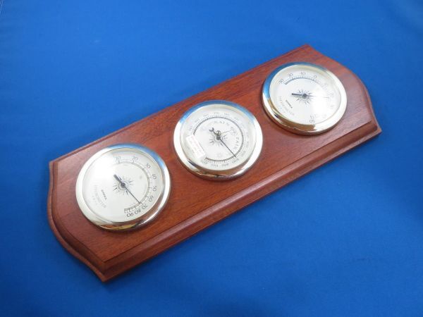 ●EMPEX 716 ウェザーガイド気象計 温度計 気圧計 湿度計 ジャンク拍卖