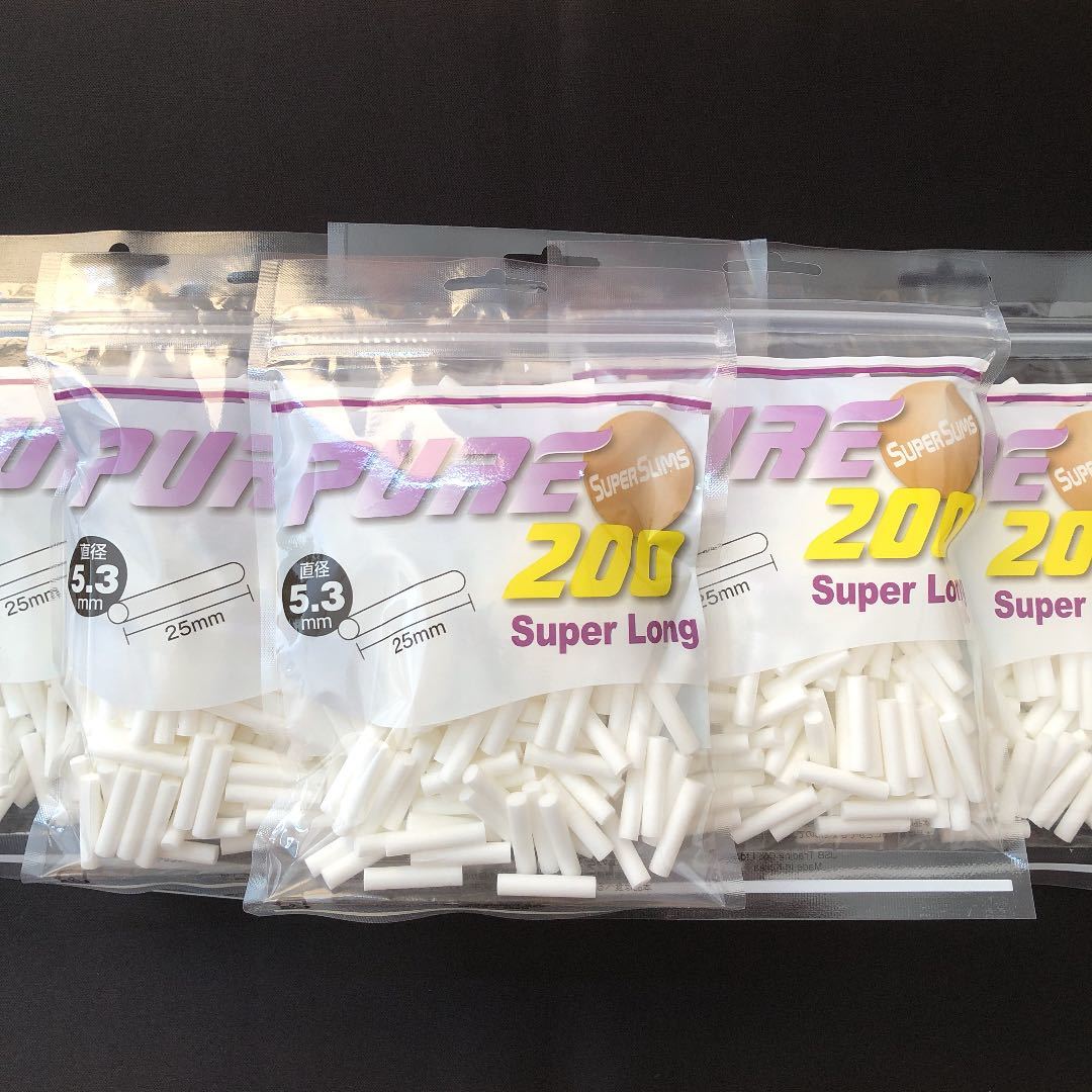 手巻きタバコフィルター PURE ピュア スーパースリムスーパーロングフィルター 6パック拍卖