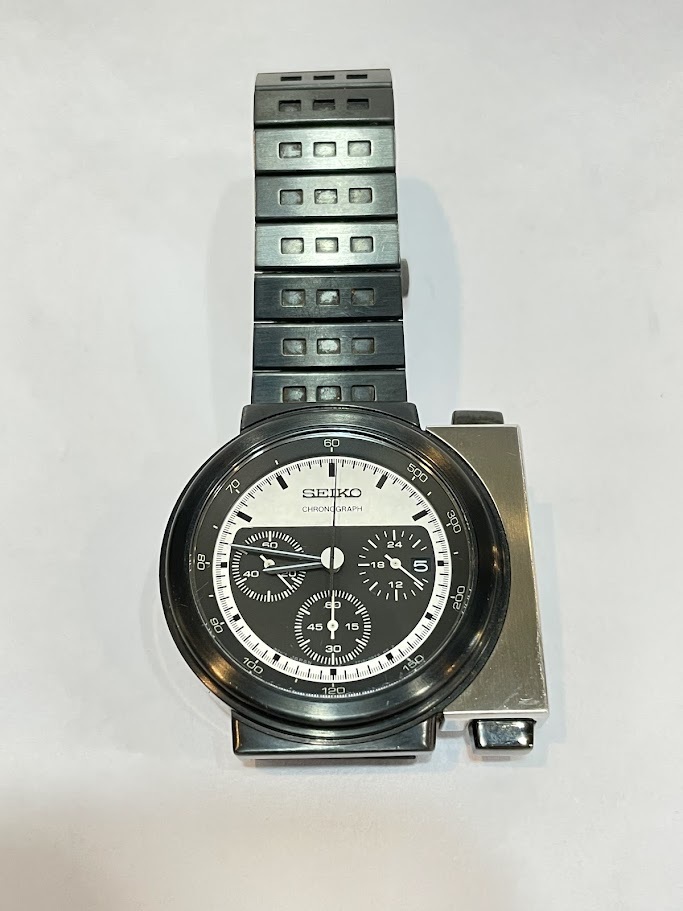 〇 SEIKO セイコー GIUGIARO ジウジアーロ デザイン 7T12-0BP0 クロノグラフ クォーツ 腕時計 稼働品拍卖