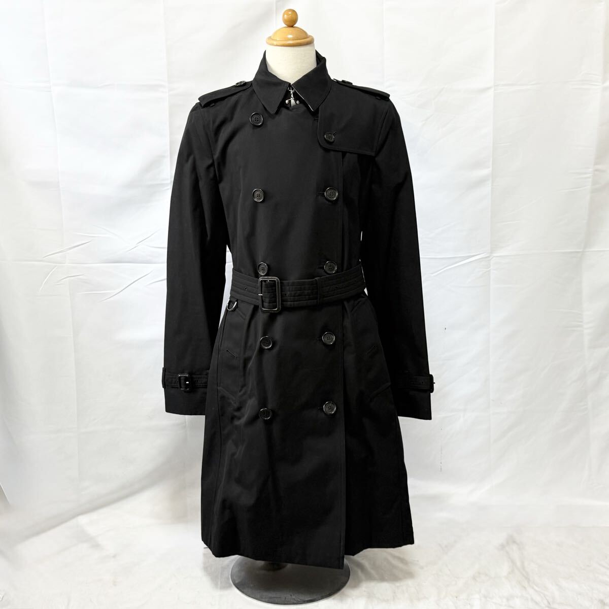 【未使用】 BURBERRY バーバリー 2850/66R レディース トレンチコート サイズ40 ブラック 未使用現状品拍卖