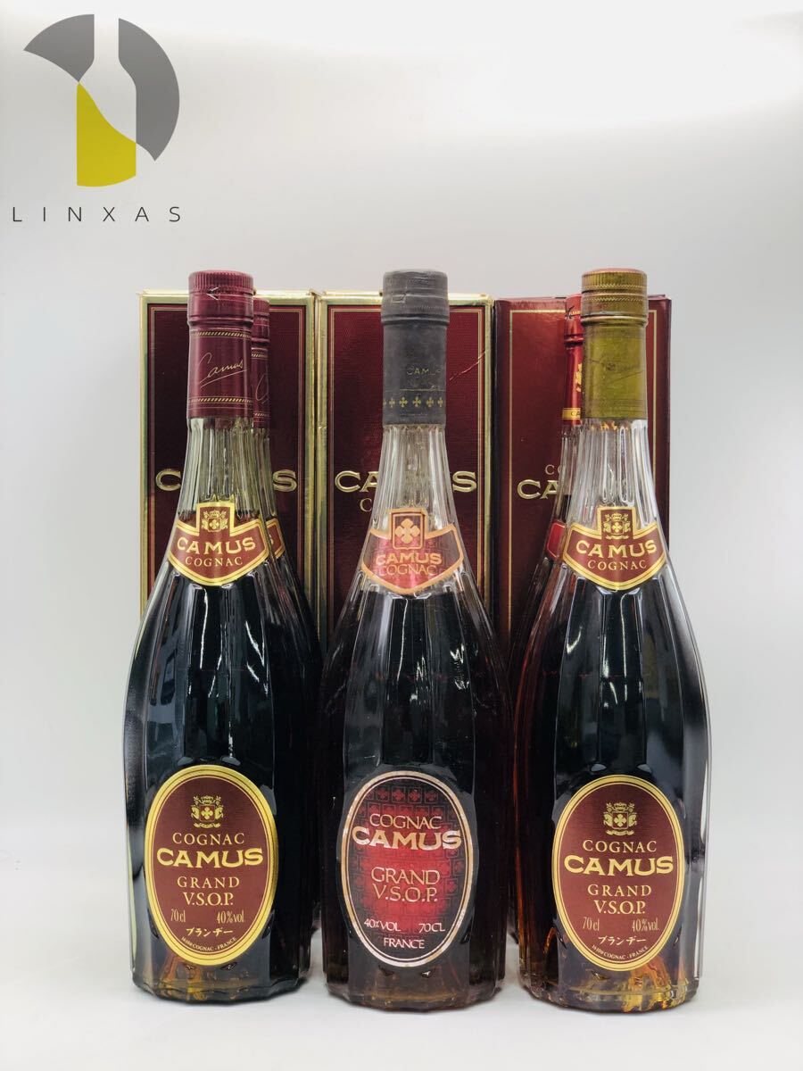 【未開栓】CAMUS カミュグランド VSOP COGNAC 6本セット まとめ売り 古酒 700ml 40% 箱付 AC0002555231拍卖