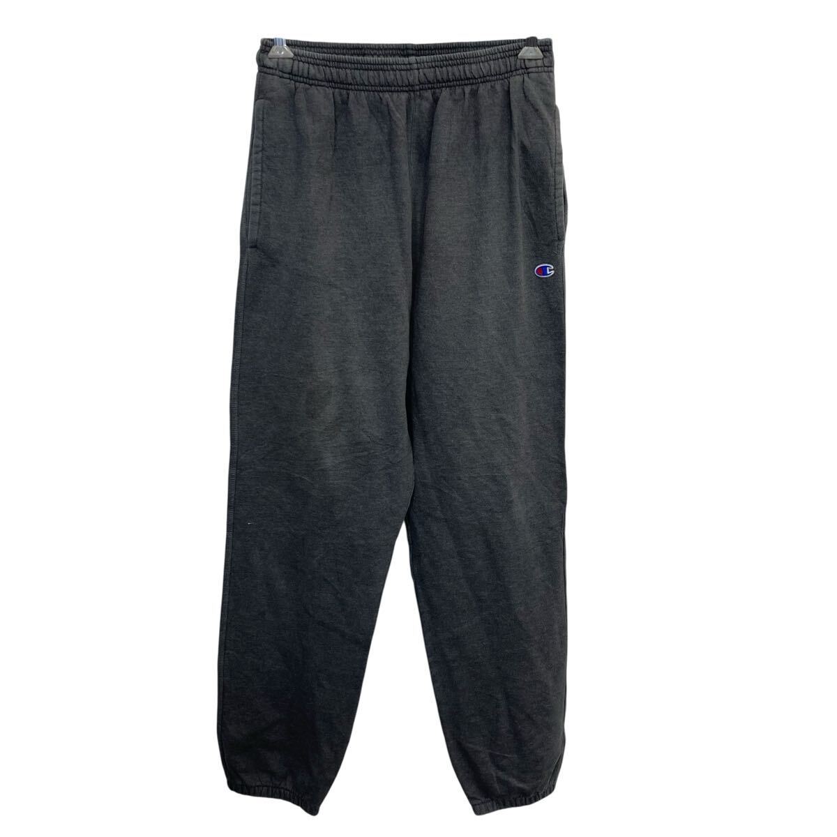 Champion ジャージパンツ M チャコール チャンピオン イージーパンツ ウエストロープ スウェット コットン 古着卸 アメリカ仕入 2508-501拍卖