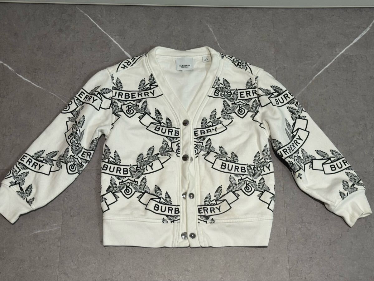 ★BURBERRY Children バーバリーチルドレン スウェットカーディガン お洒落 可愛い 6Y★拍卖
