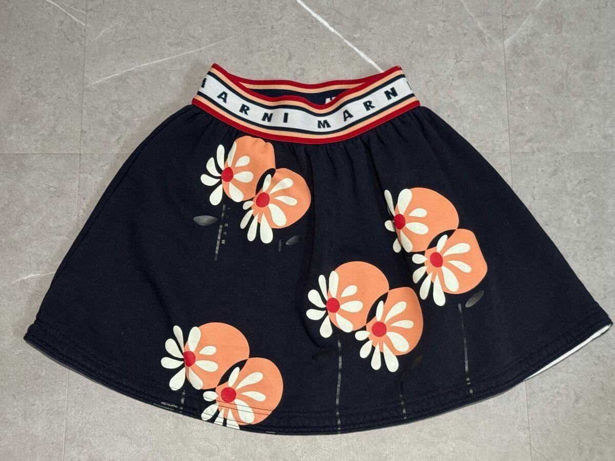 ★MARNI kids マルニキッズ スカート 可愛い ネイビー 4才サイズ 大きめのサイズ感★拍卖