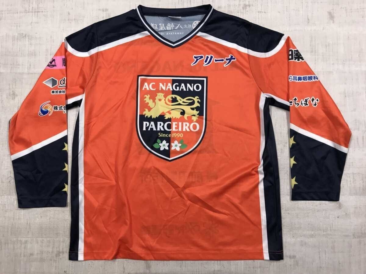 AC長野パルセイロ サッカー Jリーグ スポーツ エンブレム 応援グッズ パルセイロ宣伝部員 12 ユニフォーム ゲームシャツ メンズ オレンジ拍卖