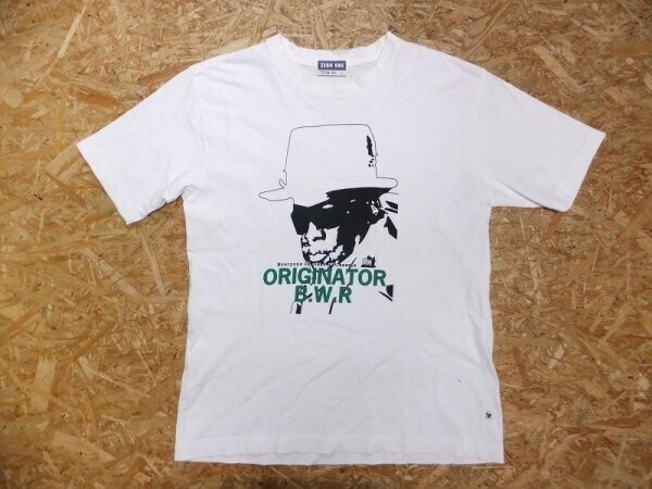 ZERO ONE ゼロワン製 THE BLUES Noodle project オールド レトロ ブルーズマン スロット クラスTシャツ 白 サイズL メンズ拍卖