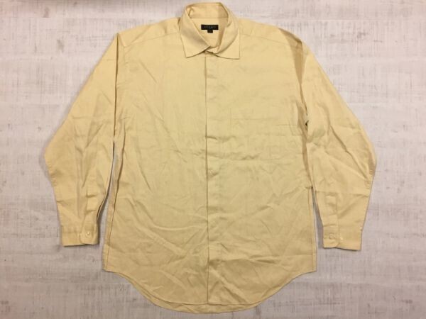 アレグリ allegri 長袖ドレスワイシャツ メンズ オックスフォード 比翼仕立て センターボックス フォーマル LY 黄色拍卖