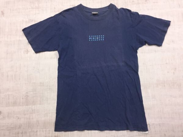 J-PHONE ジェイフォン 携帯電話会社 00's オールド 古着 ソフトバンク前身 企業モノ 半袖Tシャツ カットソー メンズ M 紺拍卖