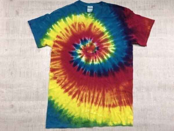 カラートーン colortone プリントボディーにも◎ サーフ サイケ ヒッピー タイダイ 絞り染め 半袖Tシャツ メンズ コットン100% M拍卖