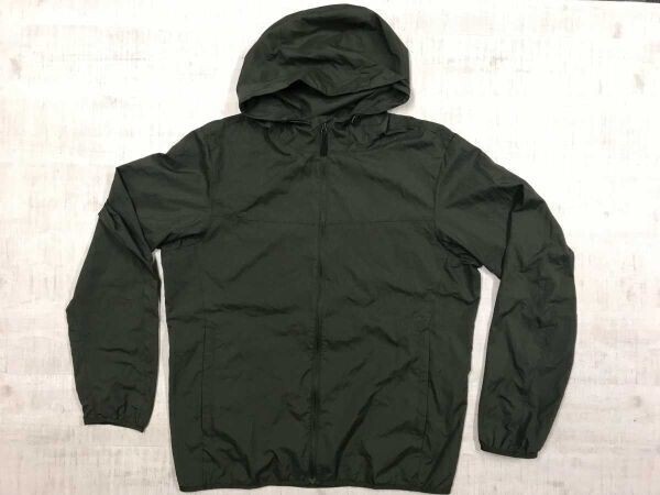 ユニクロ UNIQLO アメカジ ミリタリー アウトドア 撥水 リップストップ ジップアップ パーカー ジャケット メンズ 軽量 薄手 L カーキ拍卖