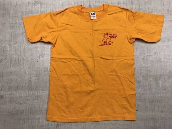 PACIFIC OCEAN BLUE パシフィックオーシャンブルー スーベニア サーフ アンビル anvil 半袖Tシャツ カットソー バックプリント有 YOUTH L拍卖