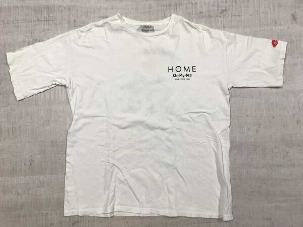 キスマイフットツー Kis My Ft2 LIVE TOUR 2021 HOME アイドル コンサート ライブ グッズ 半袖Tシャツ レディース コットン100% 白拍卖