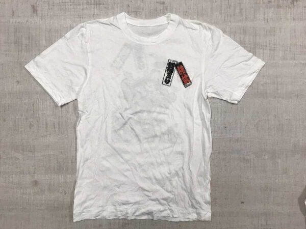 須賀神社 夏祭り 神輿 日本伝統 ジャパントラディショナル 盆踊り 版画 バックプリント お土産 スーベニア 半袖Tシャツ メンズ 綿100% 白拍卖