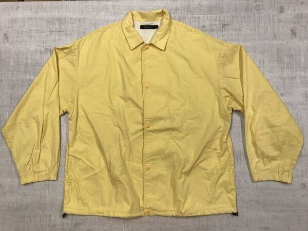 レイジブルー RAGEBLUE アメトラ スポーツ ストリート 裏地メッシュ スナップボタン コーチ ジャケット メンズ コットン100% M 黄色拍卖