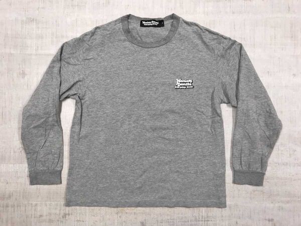 ジーユー GU なにわ男子 Everyday Smile アイドル コラボ ODDJOB incデザイン 英字 プリント 長袖Tシャツ ロンT メンズ 綿混合 XS グレー拍卖