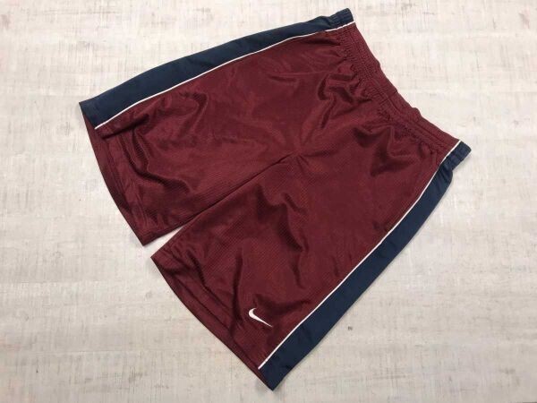 ナイキ バスケットボール NIKE BASKETBALL バスケ スポーツ 古着 ジャージ バスパン ショート ハーフ パンツ ボトムス メンズ L エンジ拍卖