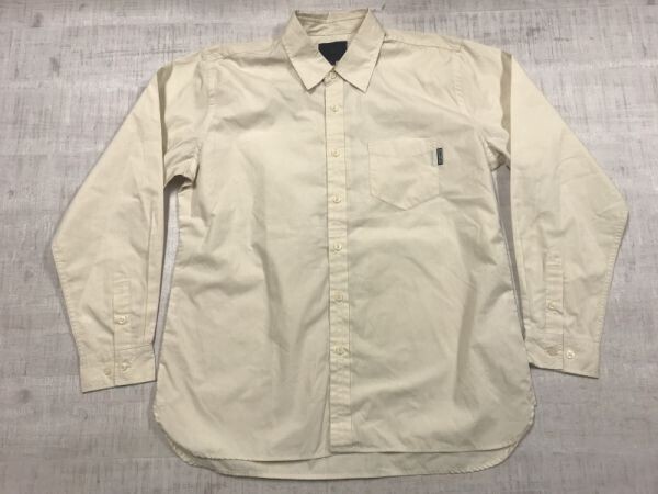 dj honda ディージェイホンダ オールド レトロ ストリート ヒップホップ HIPHOP Y2K 古着 ボタンダウン 長袖シャツ メンズ L 生成り拍卖