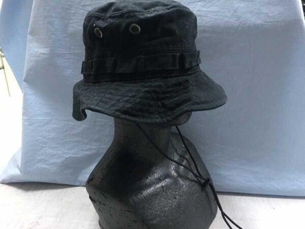 ニューエラ NEWERA アウトドア スポーツ ストリート サファリ ブーニー バケット ハット ロゴ刺繍 帽子 メンズ 裏地メッシュ S-M 黒拍卖