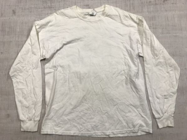 ギルダン GILDAN アイスクリーム ICE CREAM レトロ イラスト バックプリント ロンT 長袖Tシャツ カットソー メンズ バックプリント L 白拍卖