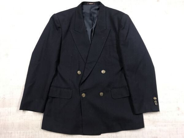 SUNLIT オールド レトロ アイビー トラッド 古着 金ボタン フォーマル ダブル ブレザー テーラード ジャケット メンズ 日本製 AB4 紺拍卖