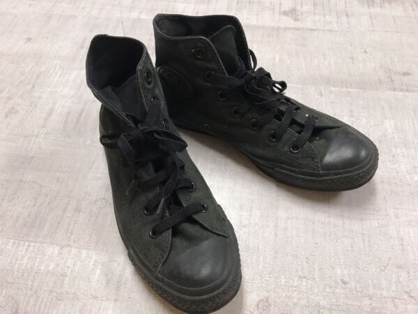コンバース converse オールスター ALL STAR ストリート ハイカット スニーカー シューズ 靴 レディース 24.5cm 黒拍卖