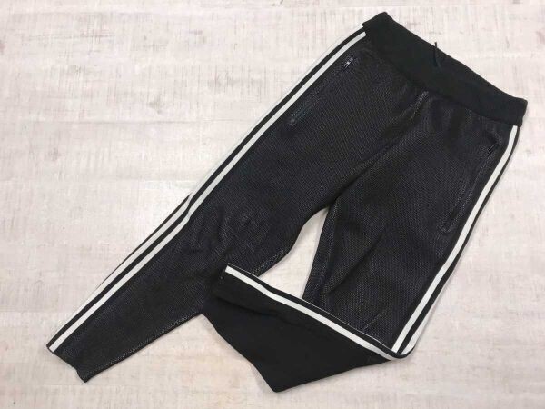 アディダス adidas スポーツ ストリート トレーニング フィットネス スリム テーパード ジョガー トラックパンツ ボトムス レディース S 黒拍卖