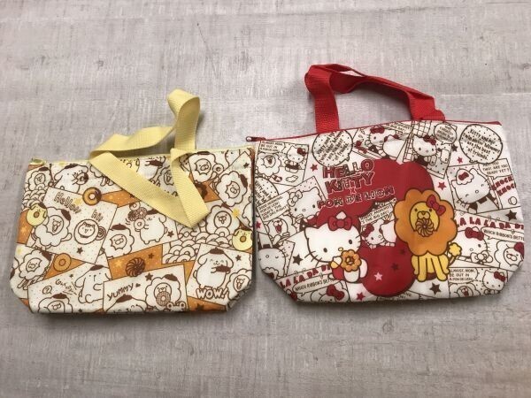 ミスタードーナツ HELLO KITTY ハローキティ ポンデライオン Pom Pom Purin ポムポムプリン SANRIO サンリオ 保冷バッグ 2個セット コラボ拍卖