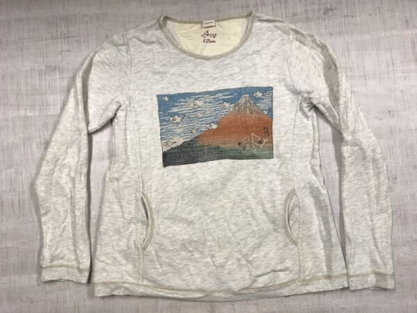 ドラッグストアーズ drug store's 浮世絵 葛飾北斎 富嶽三十六景 Aライン スウェット トレーナー プルオーバー レディース 3 杢グレー拍卖