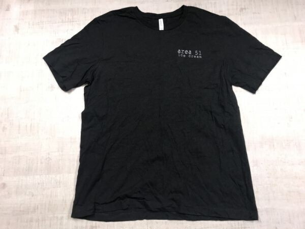 area 51 ice cream アイスクリーム屋 MEMPHIS Tennessee ローカル ショップ スーベニア お土産 半袖Tシャツ カットソー メンズ XL 黒拍卖