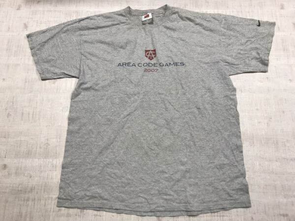 ナイキ NIKE AREA CODE GAMES 2007 ソフトボール オールド スポーツ 古着 半袖Tシャツ カットソー メンズ XL グレー拍卖