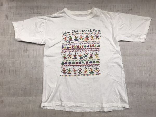 平成 昭和 オールド レトロ スーベニア お土産 リゾート スキー ウインタースポーツ 壁画風イラスト 半袖Tシャツ メンズ 白拍卖