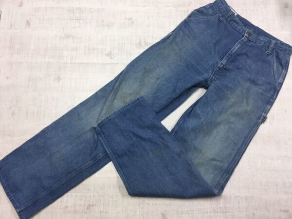 VICERER バイスラー オールド レトロ アメカジ 80s 90s 古着 ペインター 国産デニム パンツ ジーンズ ボトムス メンズ ジップフライ 31 紺拍卖