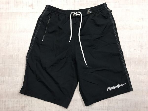 MAUI and Sons マウイアンドサンズ スポーツ サーフ ハーフ ショート パンツ ボトムス メンズ ポリエステル100% 裏地メッシュ M 黒拍卖