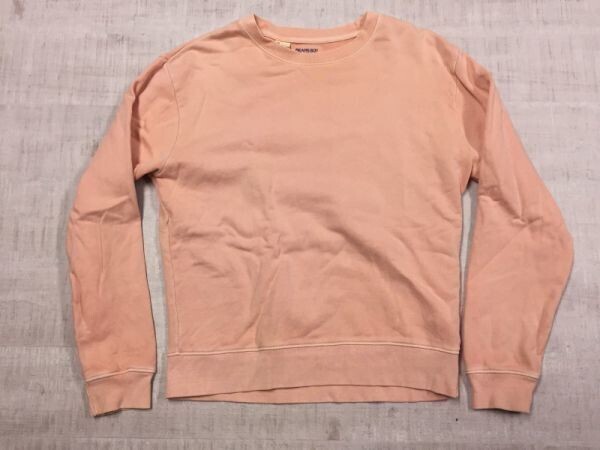 ビームスボーイ BEAMS BOY × SCREEN STARS スクリーンスターズ 現行 アメカジ 後染め スウェット トレーナー レディース S ピンク拍卖