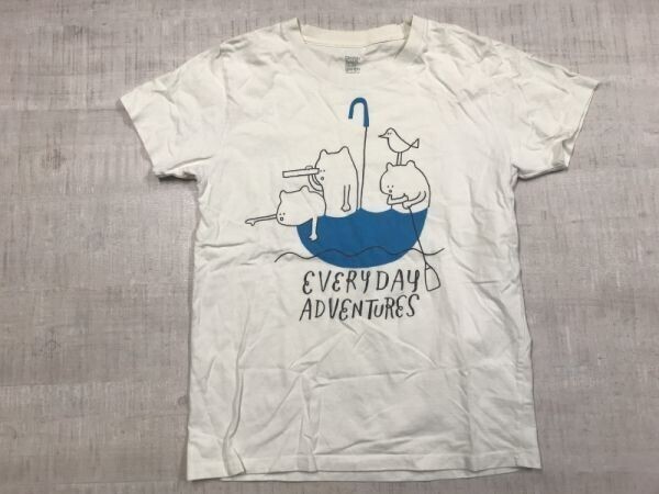 Design Tshirts Store graniph グラニフ Y2K かわいい キャラクター 半袖Tシャツ カットソー メンズ 小さいサイズ SS 白拍卖