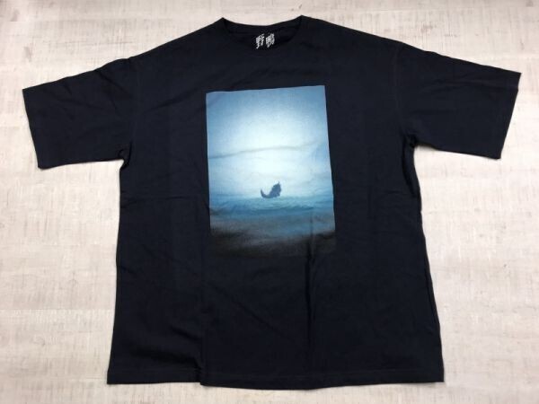 野鴨 Vildanden ヘンリック・イプセン 舞台 ミュージカル 2022年 グッズ 半袖ビッグTシャツ カットソー メンズ L 紺 藤ヶ谷太輔 前田亜季拍卖