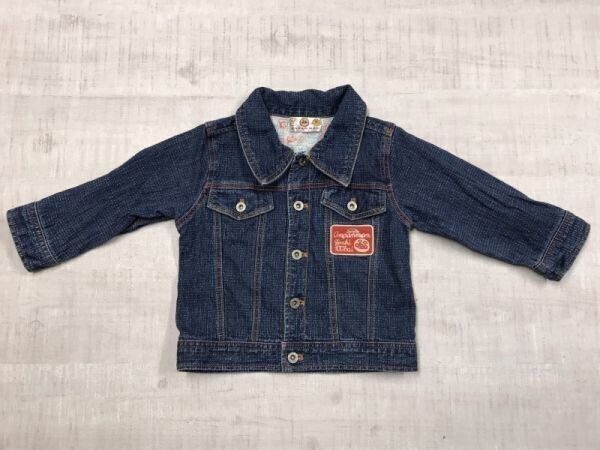 アンパンマン ストレッチ デニム トラッカージャケット ジージャン Gジャン キッズ やなせたかし キャラクター かわいい 90 紺拍卖