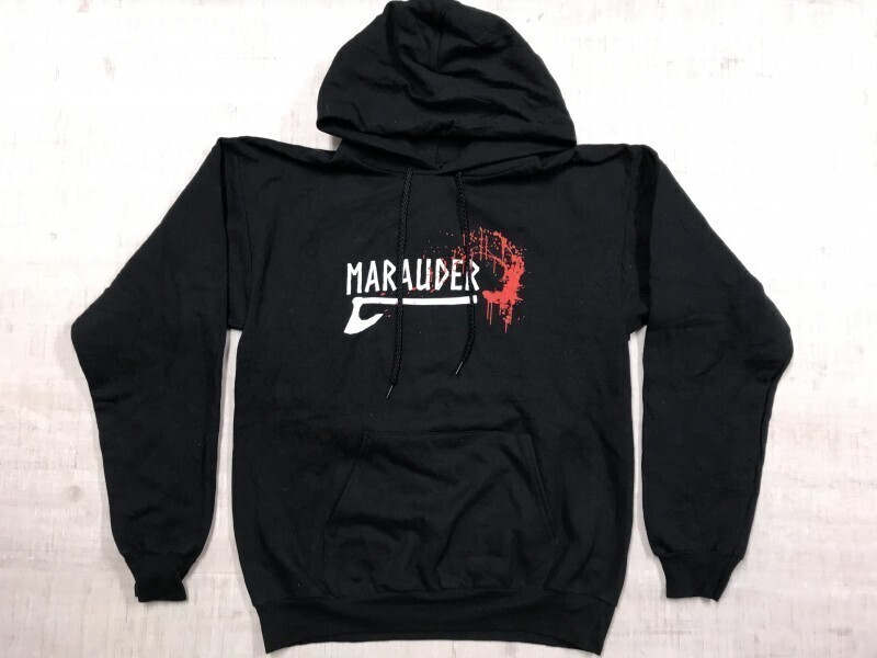 ヘインズ Hanes メラウダーMARAUDER パンク メタル ハードコア 北欧神話 ゴシック ゴス スウェット パーカー プルオーバー メンズ M 黒拍卖