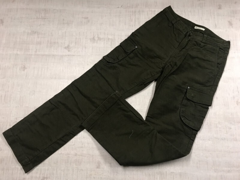 SUNNY CLOUDS サニークラウズ Y2K 00s ネオグランジ ミリタリー古着 裾ジップ キャンバス カーゴパンツ ボトムス レディース 61 カーキ拍卖