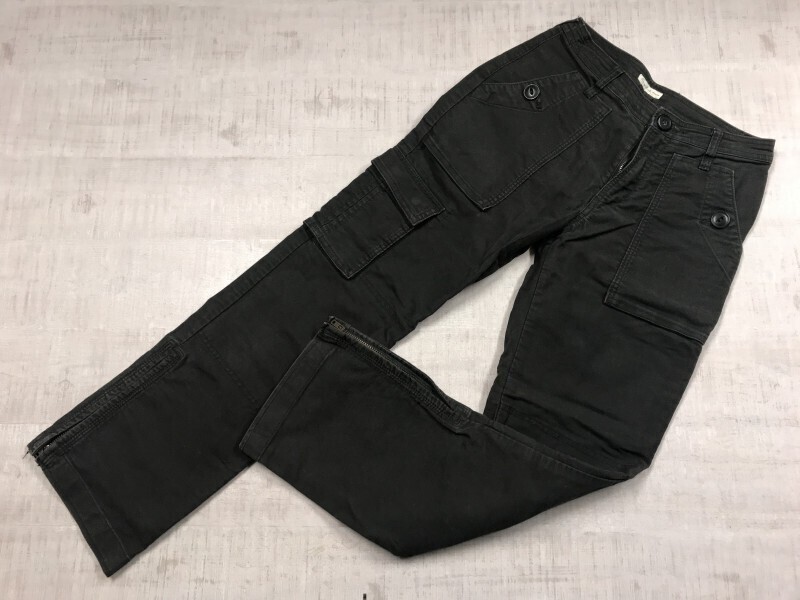 SUNNY CLOUDS サニークラウズ Y2K 00s ネオグランジ 古着 裾ジップ キャンバス ベイカー カーゴパンツ ボトムス レディース 61 グレー拍卖