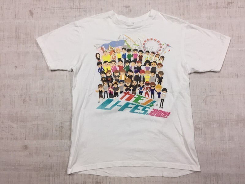 UUUM U-fes 遊園地 ユーフェス メンズ Youtuber ヒカキン コラボ 東京ドームシティ 半袖Tシャツ M 白拍卖