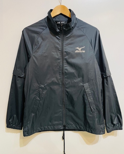 MIZUNO GOLF ミズノ ゴルフ 2WAY ウインドブレーカー ジャケット 撥水 ブルゾン ネイビー系 ブラック系 Mサイズ ゴルフウェア拍卖