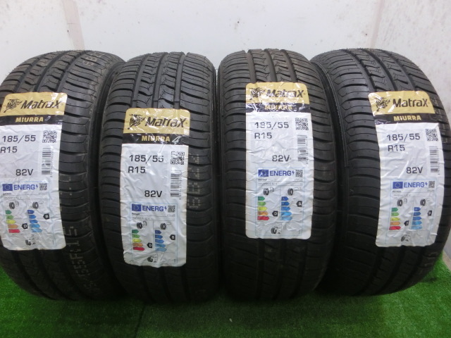 未使用タイヤ ◆ マトラックス MatraX MIURA 185/55R15 82V 「4本SET」拍卖