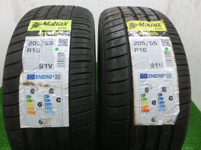 未使用 タイヤ ◆ マトラックス MatraX ATENCO 205/55R16 91V 「2本SET」拍卖